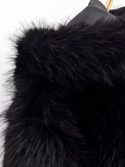 Manteau à capuche en fourrure Aurielle