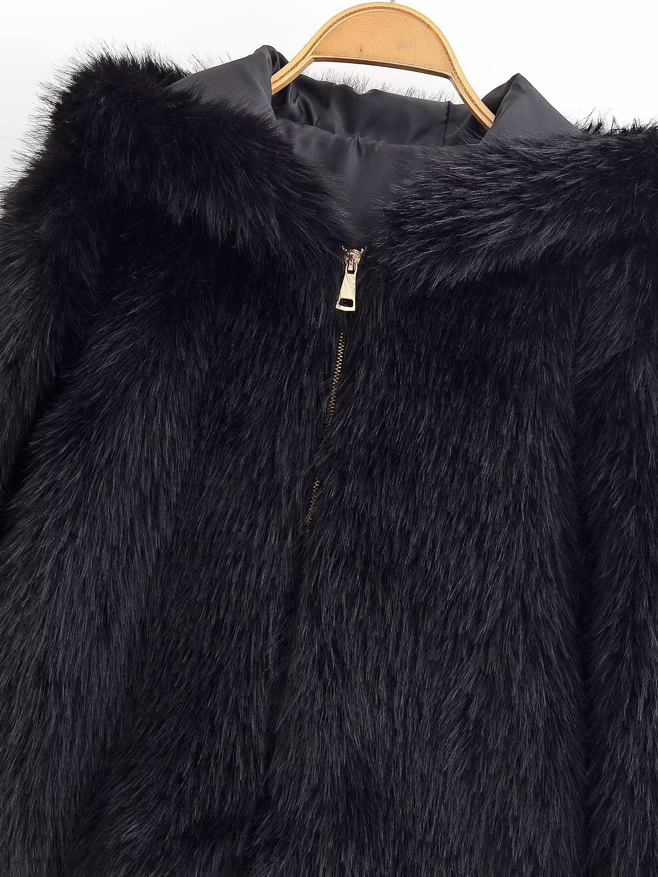 Manteau à capuche en fourrure Aurielle