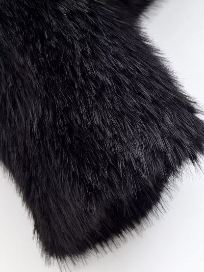 Manteau à capuche en fourrure Aurielle