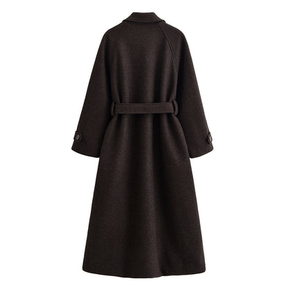 Manteau long en laine Marcelline