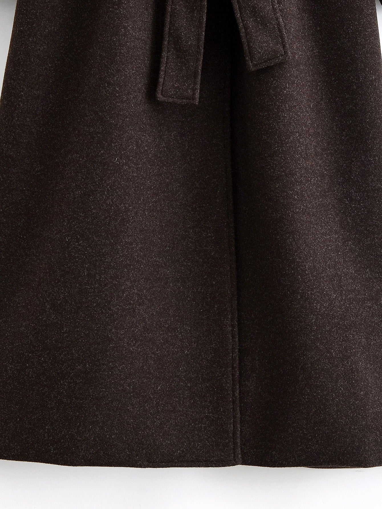 Manteau long en laine Marcelline