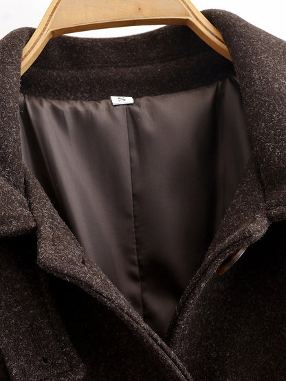 Manteau long en laine Marcelline