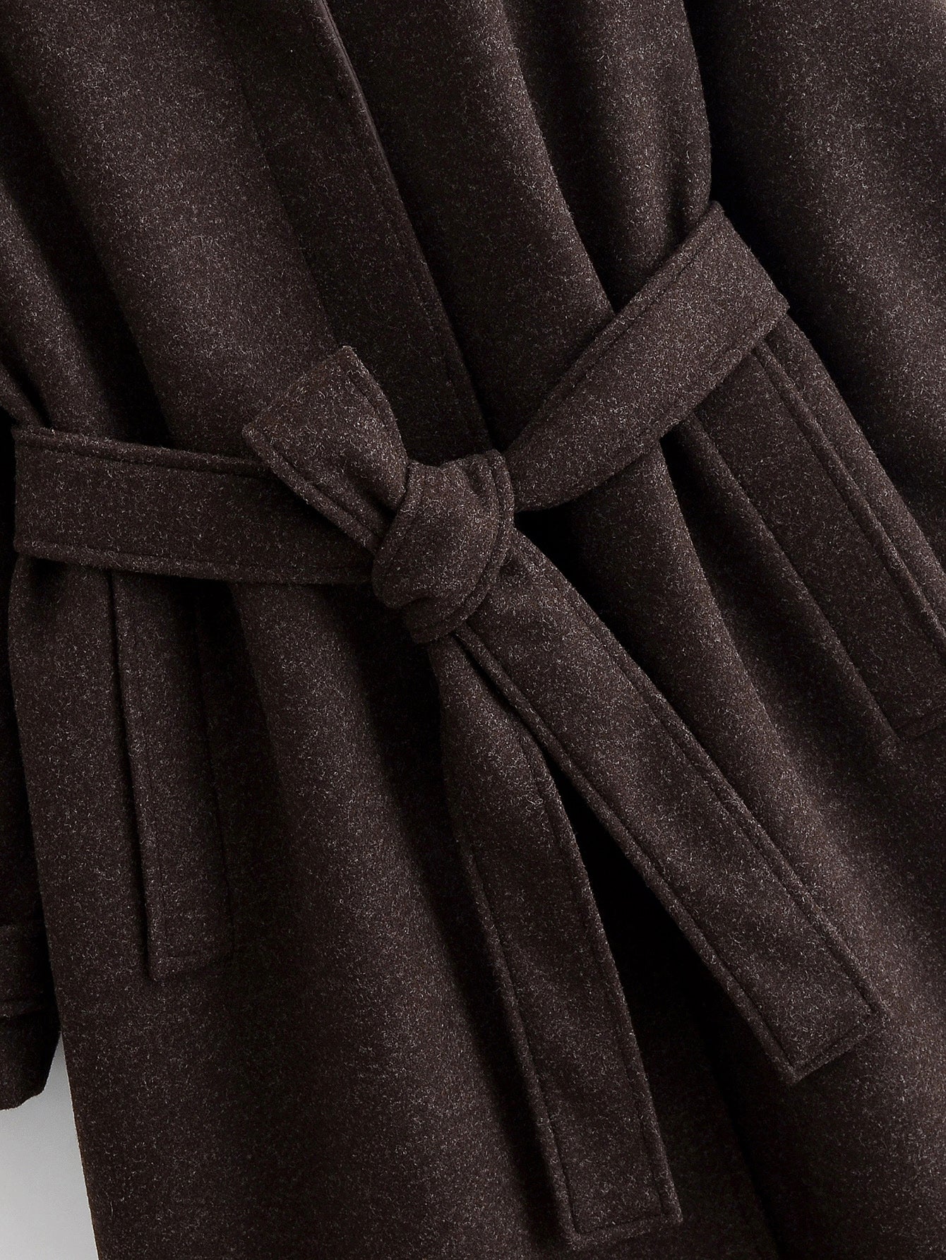 Manteau long en laine Marcelline