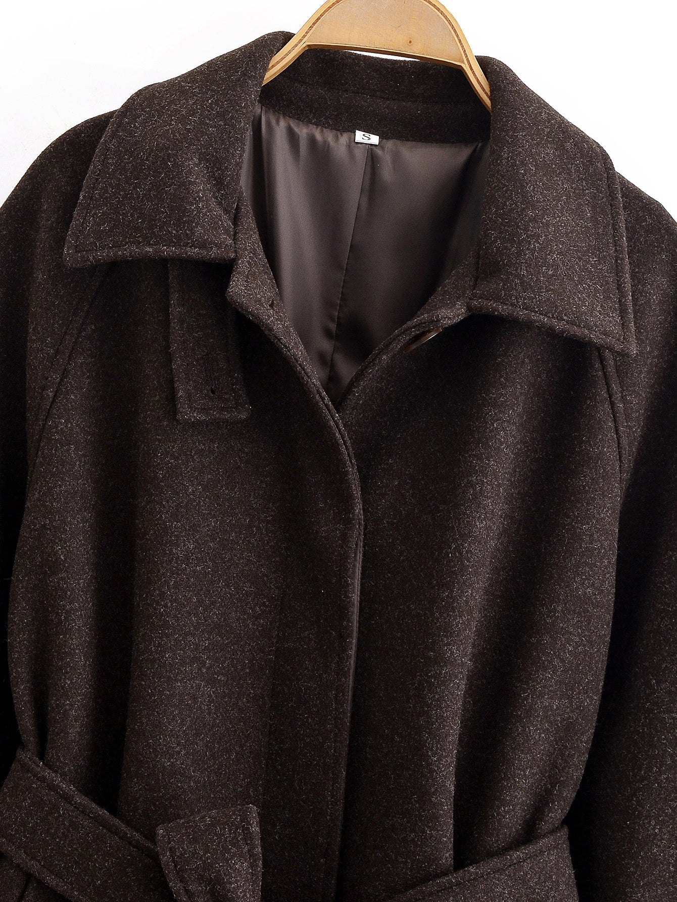 Manteau long en laine Marcelline