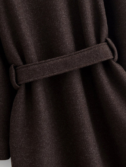 Manteau long en laine Marcelline