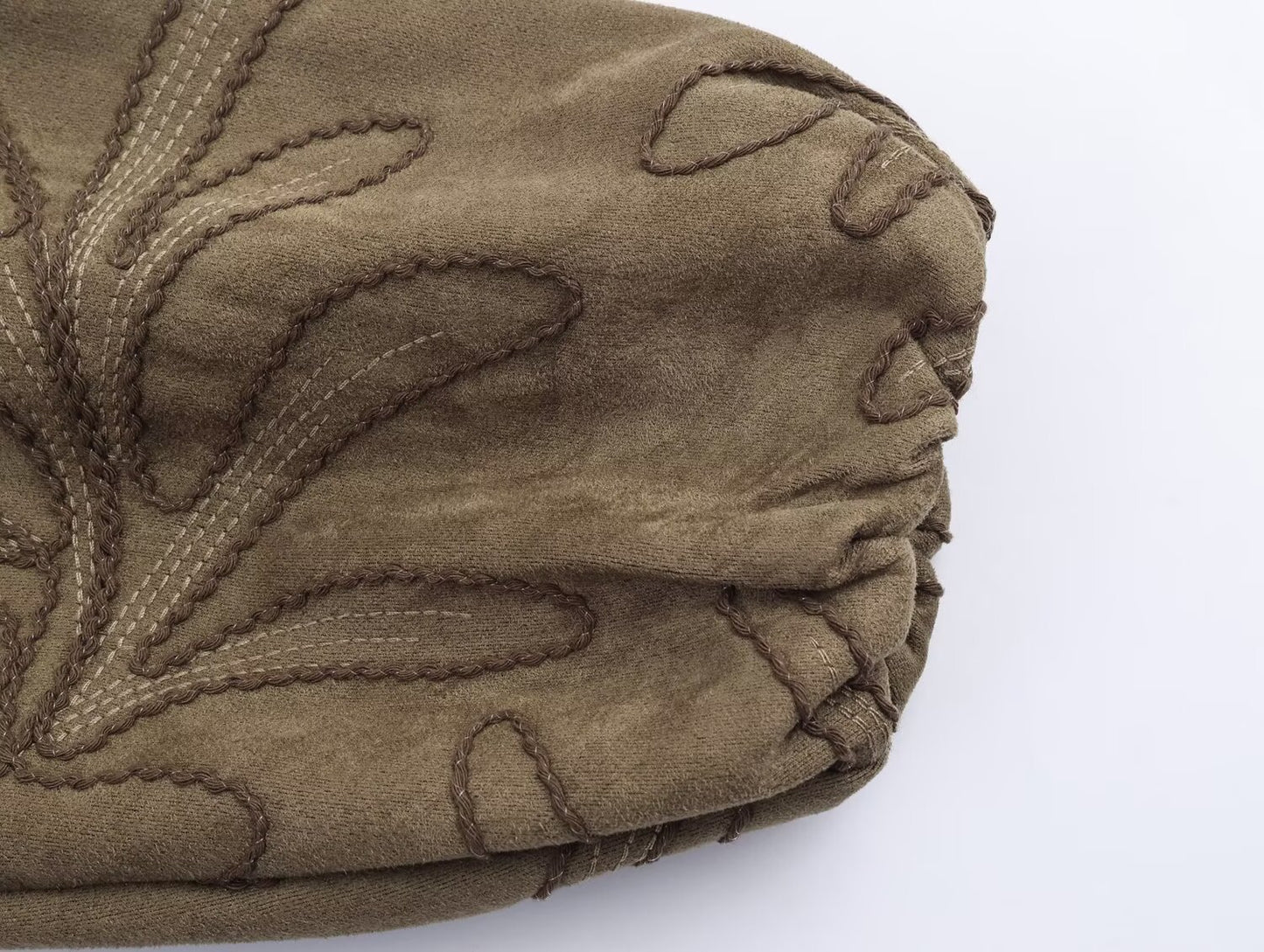 Ifedayo Suede Embroidered Bomber Jacket