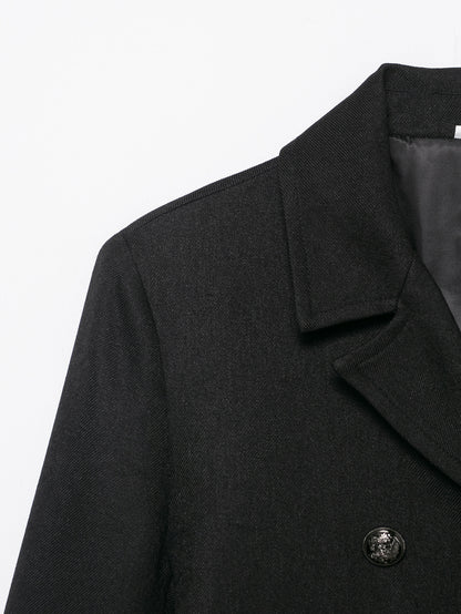 Marvelle Wool-Blend Double-Breasted Overcoat