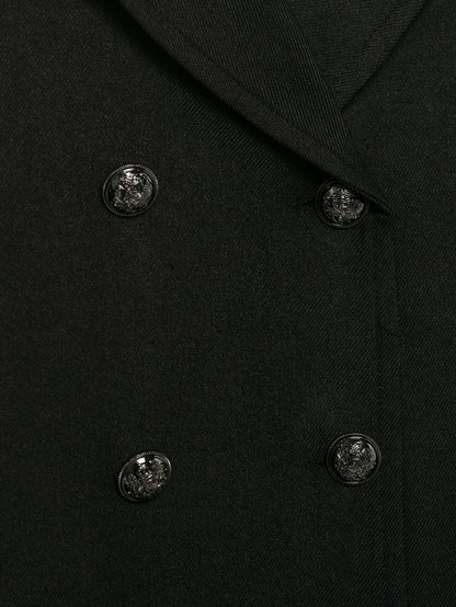 Marvelle Wool-Blend Double-Breasted Overcoat