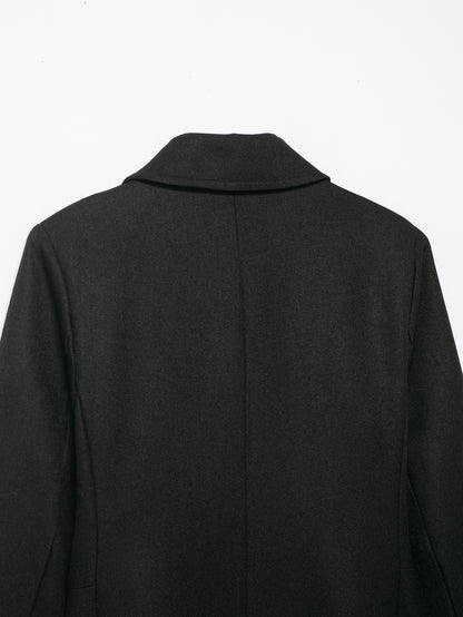 Marvelle Wool-Blend Double-Breasted Overcoat