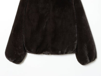 Adesina Faux Fur Bomber Jacket