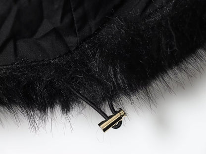 Aurielle Hooded Leather Jacket