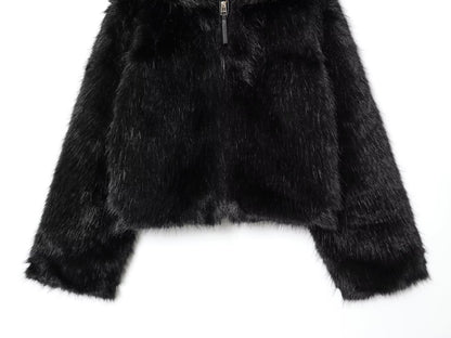 Aurielle Hooded Leather Jacket