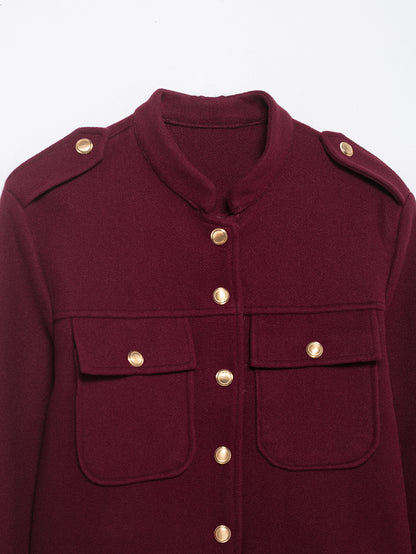 Elisse French Long-Sleeve Short Jacket