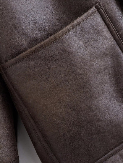 Veste réversible en laine d'agneau Marivelle