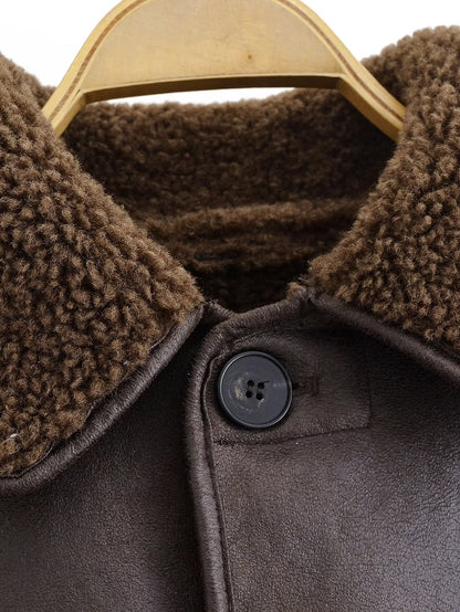 Veste réversible en laine d'agneau Marivelle