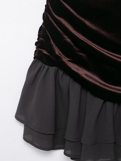 Zamora Velvet Short Dress