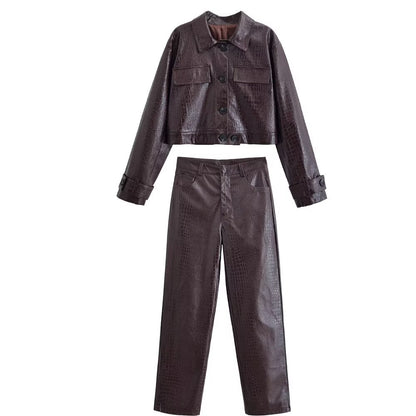 Valencia Crocodile Glossy Set