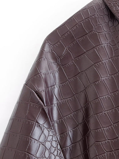 Valencia Crocodile Glossy Set