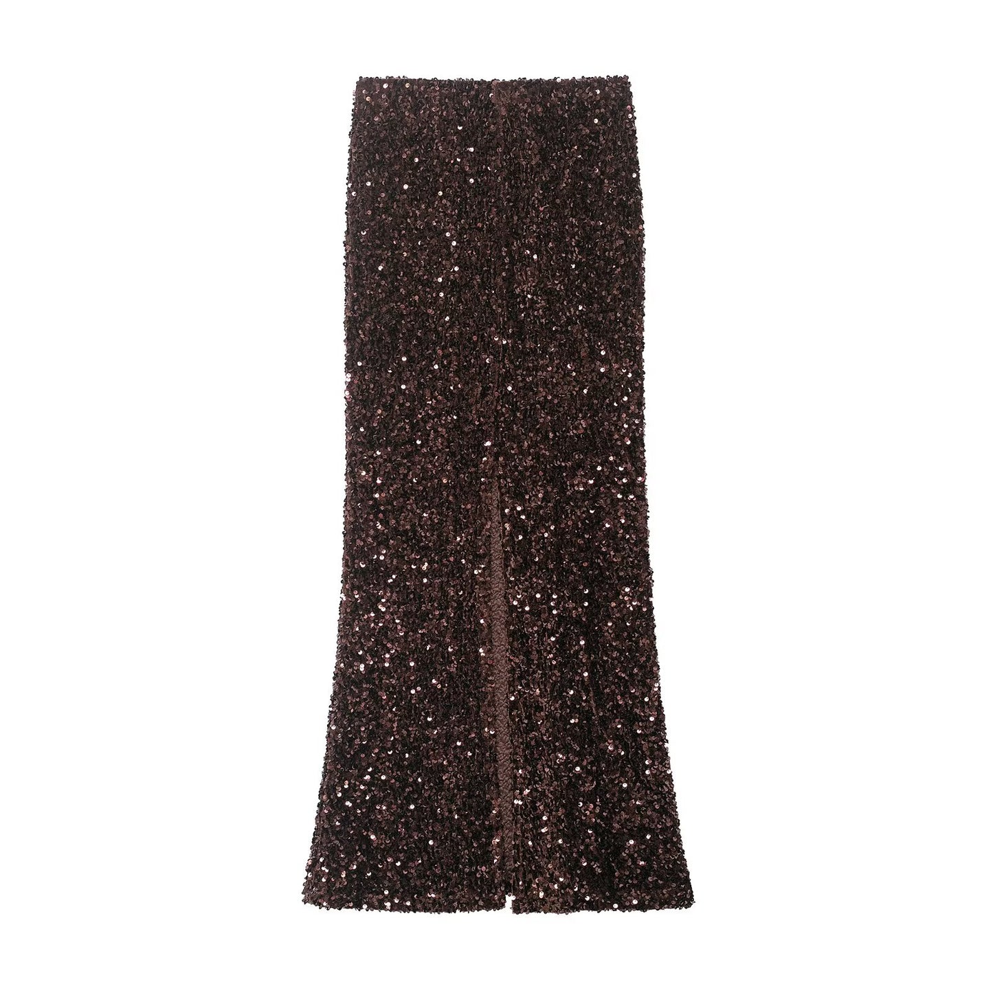 Abimbola Beaded High-Waist Long Skirt