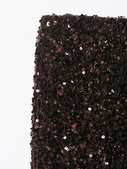 Abimbola Beaded High-Waist Long Skirt