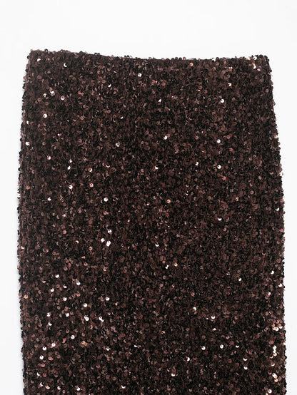 Abimbola Beaded High-Waist Long Skirt