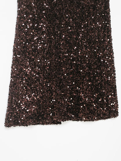 Abimbola Beaded High-Waist Long Skirt