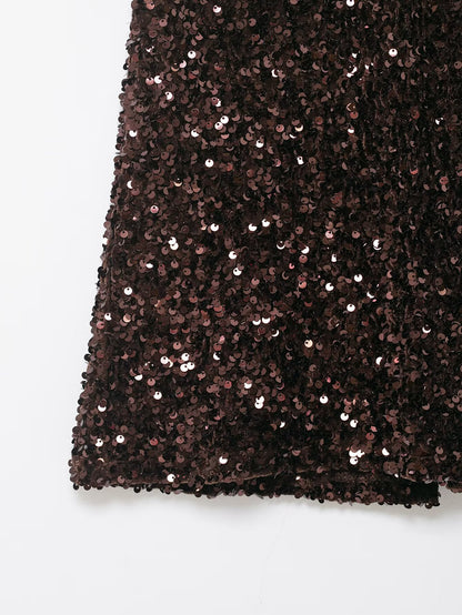 Abimbola Beaded High-Waist Long Skirt