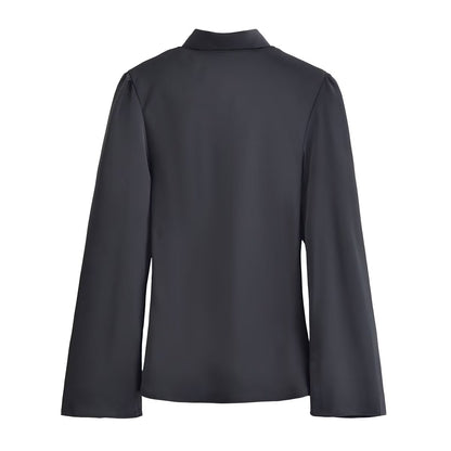 Chemise en satin de soie Elisara