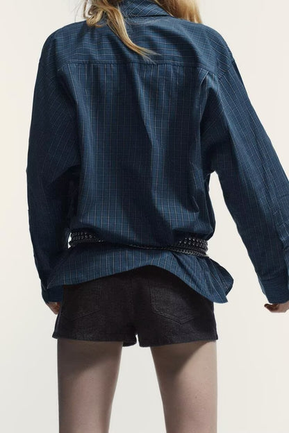 Liora Cotton Plaid Shirt