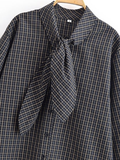 Liora Cotton Plaid Shirt