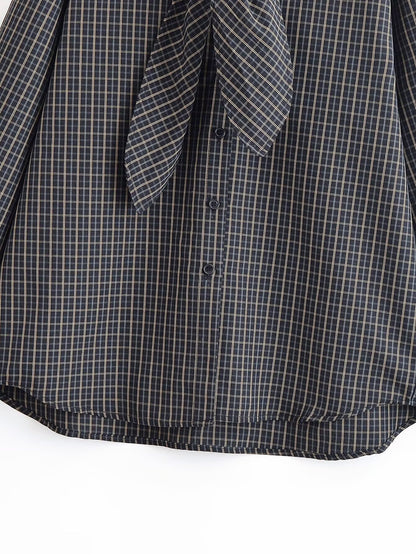 Liora Cotton Plaid Shirt