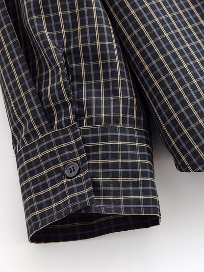 Liora Cotton Plaid Shirt