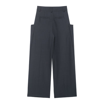 Elvara Winter Mid-Waist Pocket Trousers