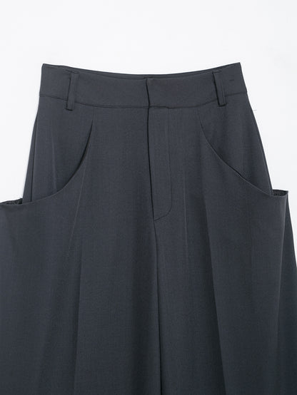Elvara Winter Mid-Waist Pocket Trousers
