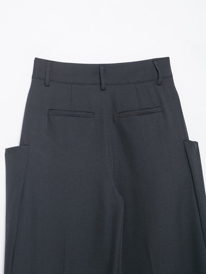 Elvara Winter Mid-Waist Pocket Trousers