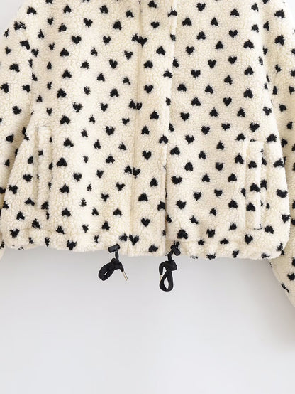 Veste polaire à pois Marielle