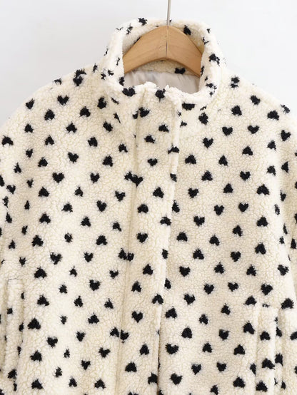 Veste polaire à pois Marielle