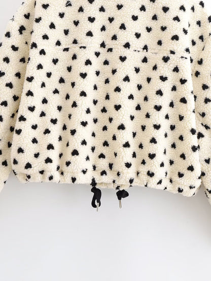 Veste polaire à pois Marielle