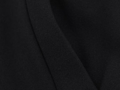 Noirelle Black Collar Woolen Coat
