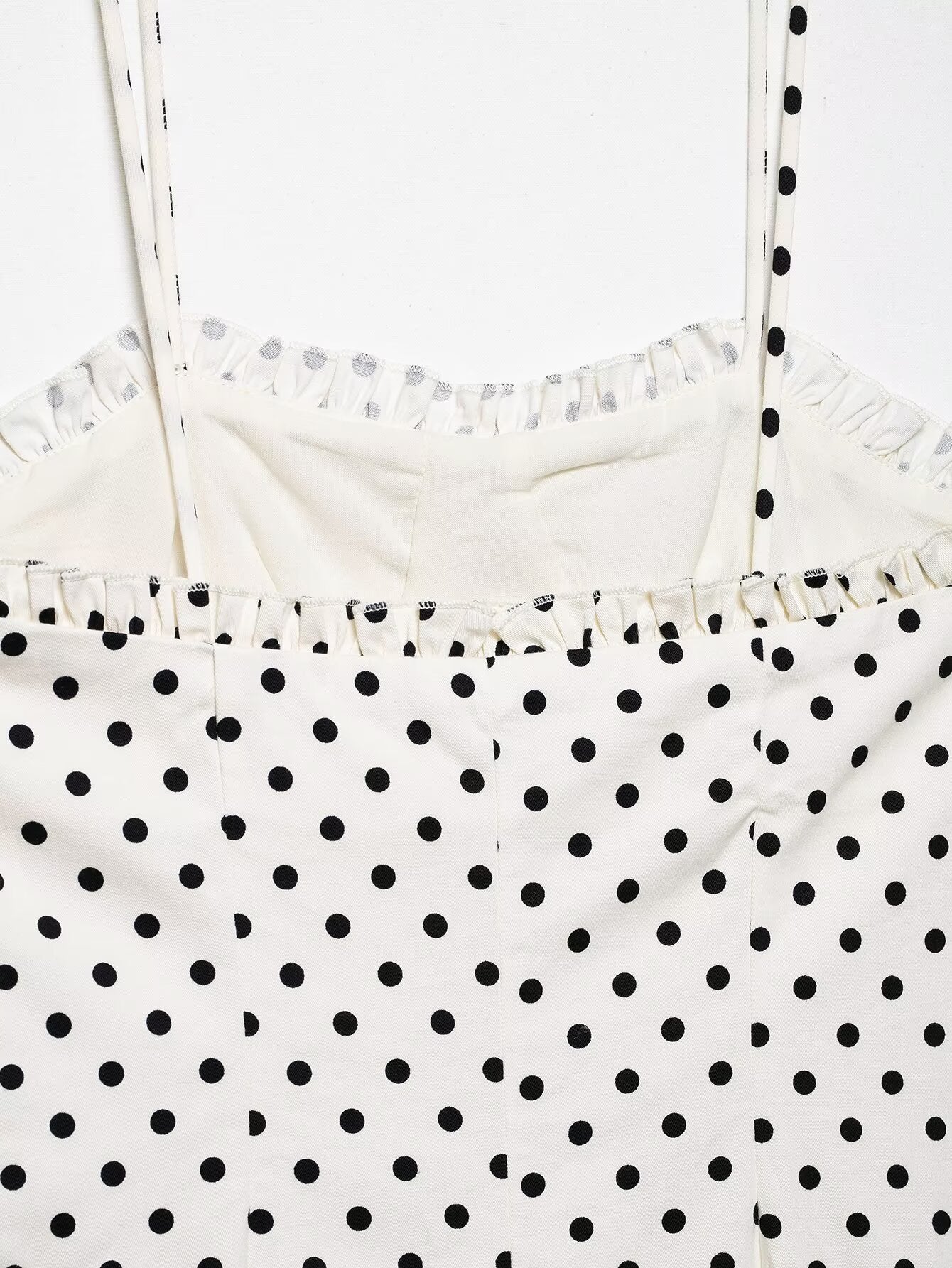Summer Graceful Fashionable Women Corset Polka Dot Midi Dress