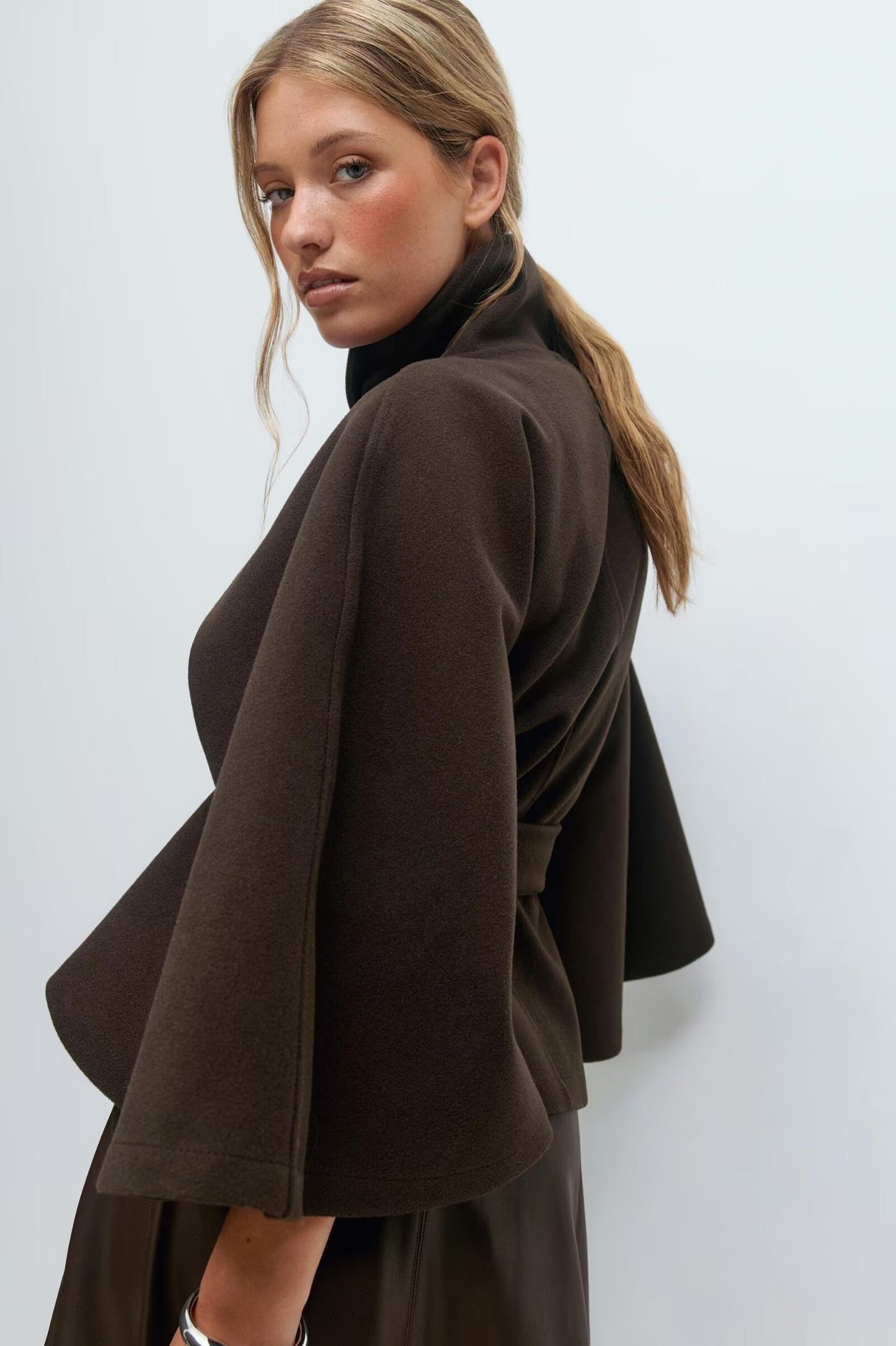 Thabisa Woolen Cape Coat
