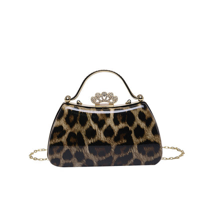 Zaria Leopard Retro Crossbody Bag