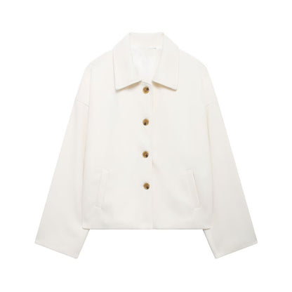Ayoka Short Lapel Wool Jacket