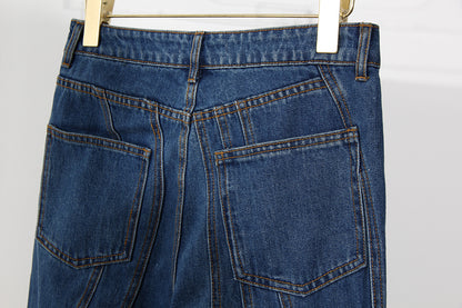 Jean asymétrique de créateur Zyela