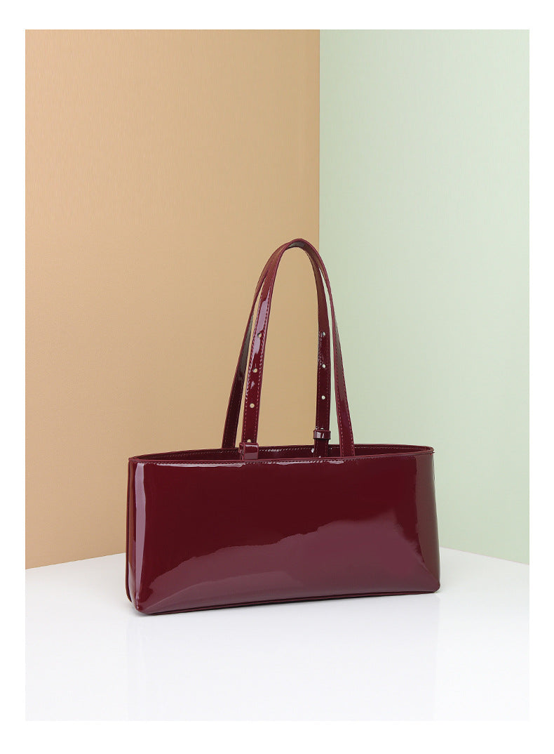 Esinayo Patent Luxe Shoulder Bag