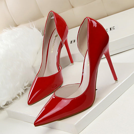 Onyeka Patent Stiletto Pumps
