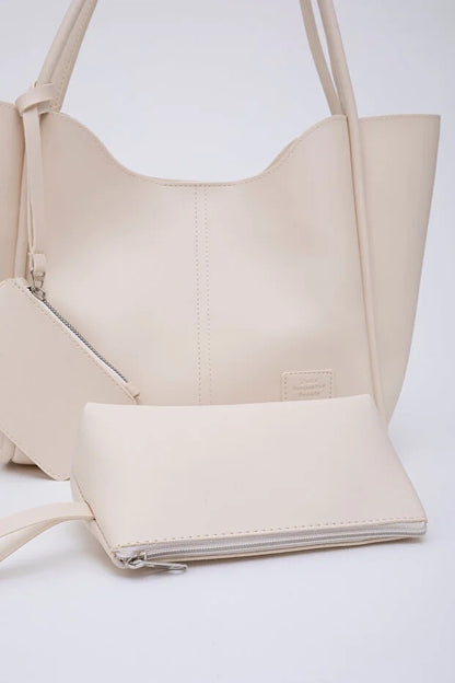 Ensemble sac à main Zanele Luxe crème
