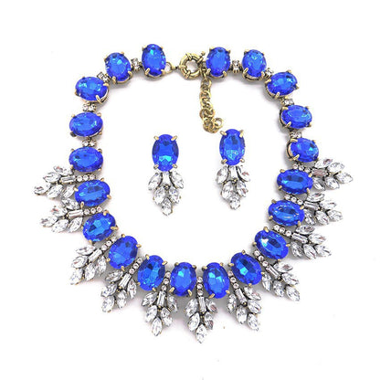 Zahara Crystal Necklace & Earrings Set