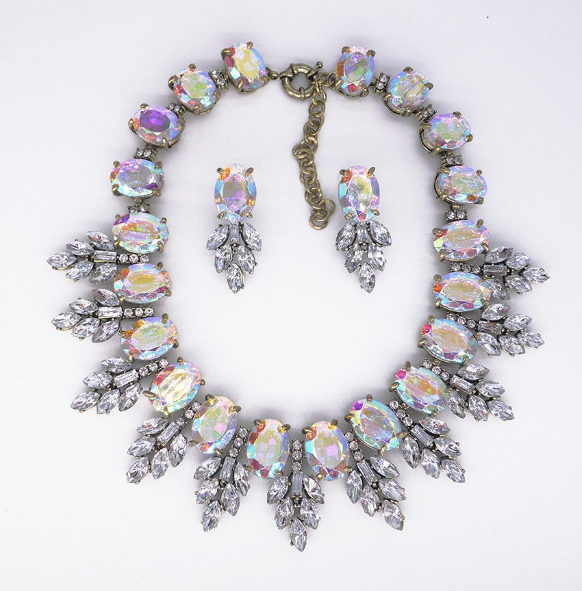 Zahara Crystal Necklace & Earrings Set