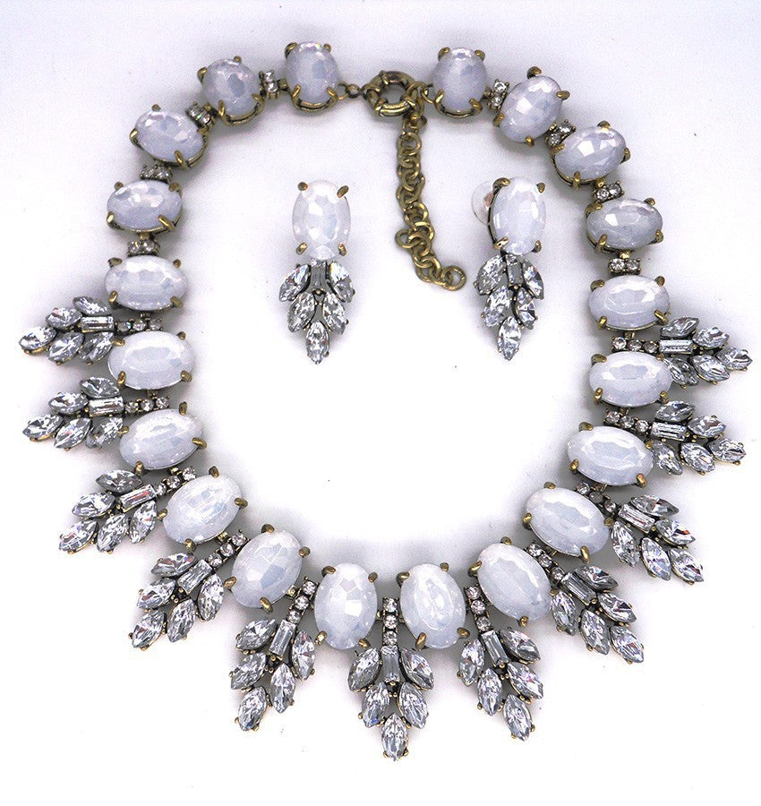 Zahara Crystal Necklace & Earrings Set